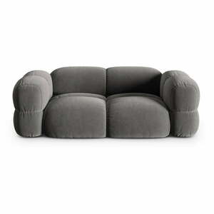 Szara aksamitna sofa 210 cm Loretto – Cosmopolitan Design obraz
