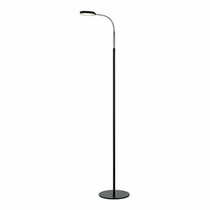 Czarna lampa stojąca LED Markslöjd Flex obraz