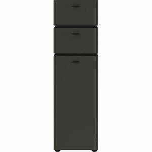Antracytowa wysoka szafka łazienkowa 34x117 cm Modesto – Germania obraz