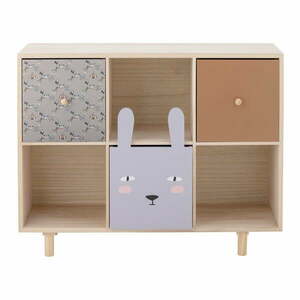 Naturalny regał dziecięcy z litego drewna paulowni 55x89, 5 cm Calle – Bloomingville Mini obraz