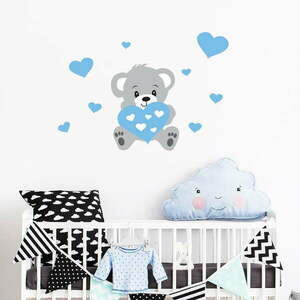 Naklejka ścienna Ambiance Teddy Blue obraz
