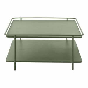 Zielony metalowy stolik 75x75 cm Yuba – Unique Furniture obraz