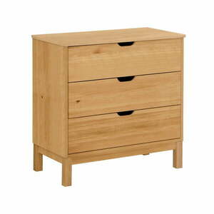 Niska komoda z drewna sosnowego w naturalnym kolorze 76x75 cm Post – Støraa obraz