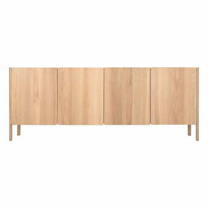Komoda z litego drewna dębowego w naturalnym kolorze 220x85x42 cm Dvor – Gazzda obraz