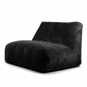 Czarny sztruksowy worek do siedzenia Sofa Tube – SLOWDOWN obraz