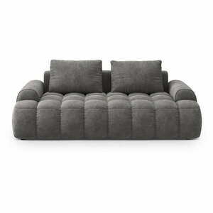 Szara aksamitna sofa 200 cm Linz – Cosmopolitan Design obraz