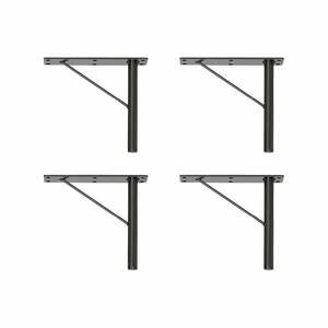 Czarne metalowe nogi do szafek zestaw 4 szt. Mistral & Edge by Hammel – Hammel Furniture obraz