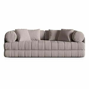 Szarobeżowa rozkładana sofa z materiału bouclé 206 cm Kemi – Cosmopolitan Design obraz