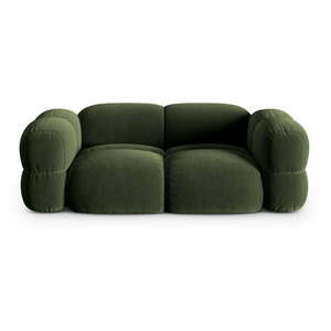 Zielona aksamitna sofa 210 cm Loretto – Cosmopolitan Design obraz