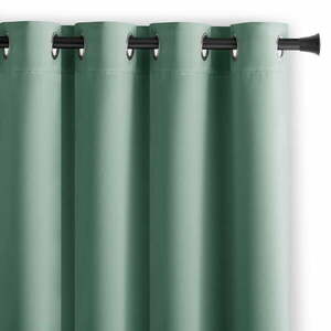 Jasnozielona zasłona zaciemniająca 140x270 cm Eyelets – Restilo obraz