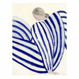 Plakat 30x40 cm Blue Stripe at Concorde – The Poster Club obraz