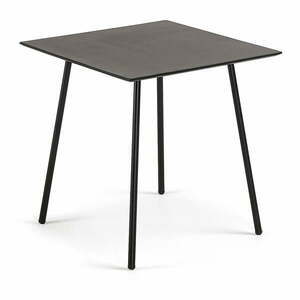 Czarny stół Kave Home Ulrich, 75x75 cm obraz