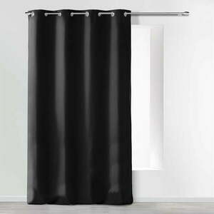 Czarna zasłona z mikrowłókna 140x280 cm Absolu – douceur d'intérieur obraz