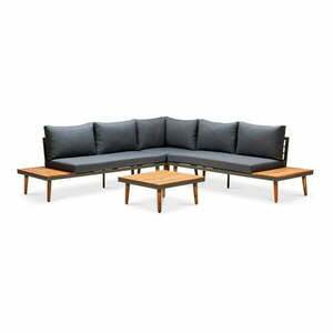 Szara sofa ogrodowa z konstrukcją z drewna akacji Bonami Selection Lustio obraz