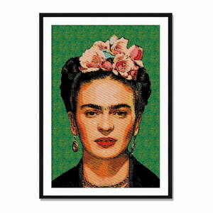 Tablica ścienna z drewna samba Madre Selva Frida Draw, 40x60 cm obraz