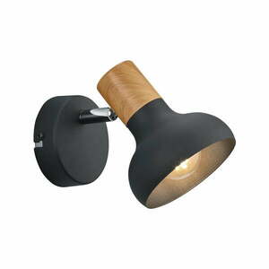 Kinkiet w kolorze matowej czerni ø 10 cm Latika – Trio obraz
