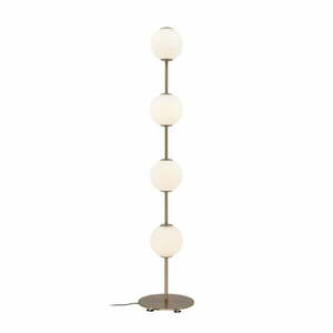 Lampa stojąca LED w kolorze mosiądzu ze ściemniaczem i szklanym kloszem (wysokość 128 cm) Audrey Floor – UMAGE obraz