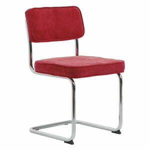 Czerwone sztruksowe krzesło Rupert – Unique Furniture obraz