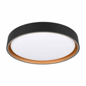 Czarna lampa sufitowa LED ø 40 cm Felis – Trio obraz