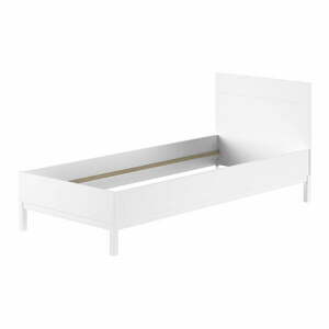 Białe łóżko dziecięce z litego drewna sosnowego bez stelaża 90x200 cm Eva – Vipack obraz