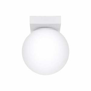Biała lampa sufitowa ze szklanym kloszem ø 12 cm Umerta – Nice Lamps obraz