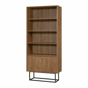 Regał w dekorze orzecha 80x182 cm Rodez – Kalune Design obraz