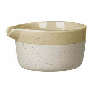 Beżowy ceramiczny mlecznik Blomus Sablo obraz