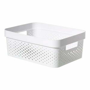 Biały koszyk Curver Infinity Dots, 11 l obraz