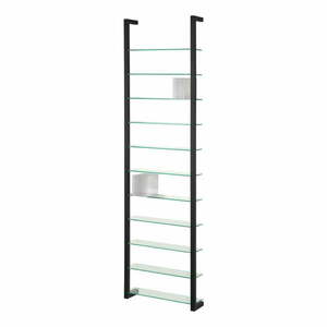 Czarna metalowa półka 46 cm Cubic – Spinder Design obraz