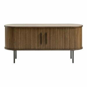 Brązowa szafka pod TV w dekorze dębu 120x56 cm Nola – Unique Furniture obraz