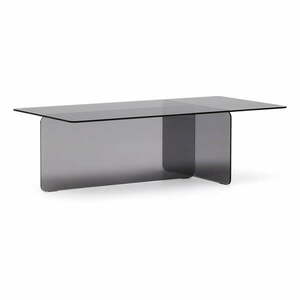 Szary szklany stolik 60x120 cm Zaren – Kave Home obraz