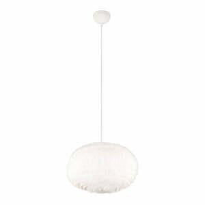 Kremowa lampa wisząca ø 50 cm Furry – Trio obraz