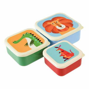 Komplet 3 pojemników na przekąski Rex London Creatures obraz