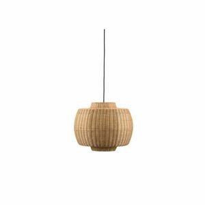 Lampa wisząca z rattanowym kloszem ø 50 cm Vilna – Villa Collection obraz