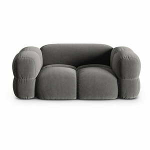 Szara aksamitna sofa 180 cm Loretto – Cosmopolitan Design obraz