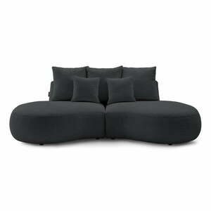 Ciemnoszara sofa z materiału bouclé 260 cm Saint-Germain – Bobochic Paris obraz