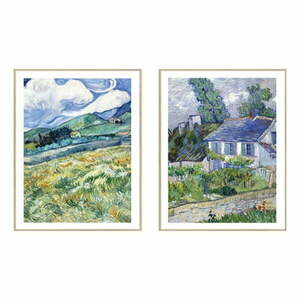 Obrazy zestaw 2 szt. - reprodukcje 30x40 cm Van Gogh – knor obraz