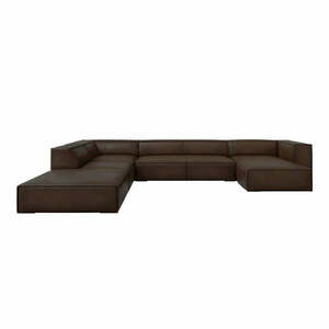 Ciemnobrązowy skórzany narożnik (lewostronny) Madame – Windsor & Co Sofas obraz