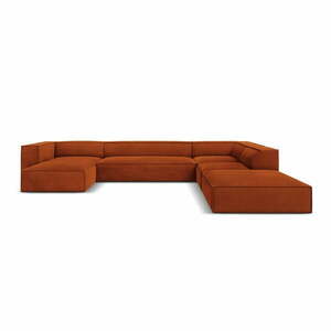 Pomarańczowy narożnik (prawostronny) Madame – Windsor & Co Sofas obraz