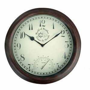 Zegar ogrodowy z termometrem Esschert Design Time obraz