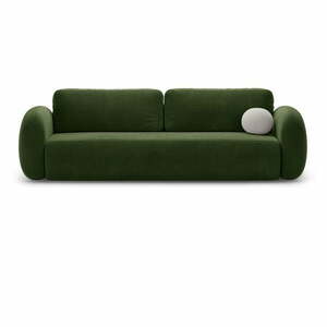 Zielona aksamitna rozkładana/ze schowkiem sofa 262 cm Tonale – Cosmopolitan Design obraz