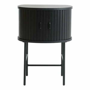 Czarna szafka nocna Nola – Unique Furniture obraz