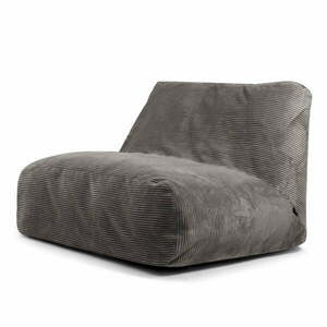 Ciemnoszary sztruksowy worek do siedzenia Sofa Tube – SLOWDOWN obraz