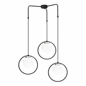 Czarna metalowa lampa wisząca Opviq lights Nazarios obraz