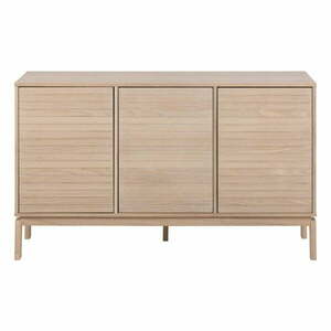 Naturalna niska komoda w dekorze dębu 135x80 cm Linley – Actona obraz