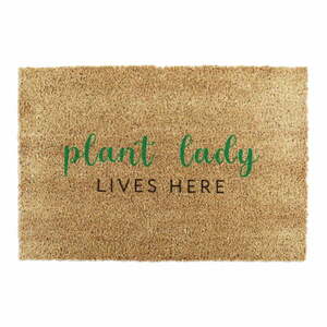 Wycieraczka z włókna kokosowego 40x60 cm Plant Lady Lives Here – Artsy Doormats obraz