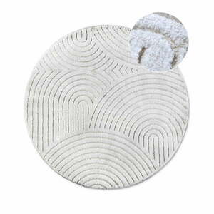 Biały okrągły dywan ø 160 cm Panglao New York White – Elle Decoration obraz