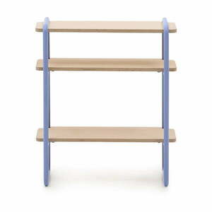 Jasnoniebiesko-naturalny wiszący regał dziecięcy w dekorze jesionu 60x70x28 cm Tinn – Kave Home obraz