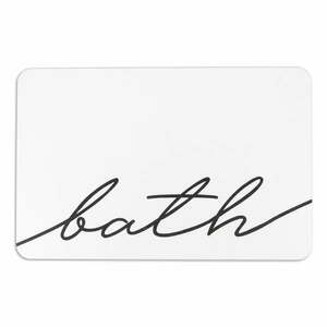 Biały dywanik łazienkowy okrzemkowy (z diatomitu) 39x60 cm Bath – Artsy Doormats obraz