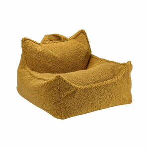 Brązowy dziecięcy worek do siedzenia z materiału bouclé Chair – Wigiwama obraz